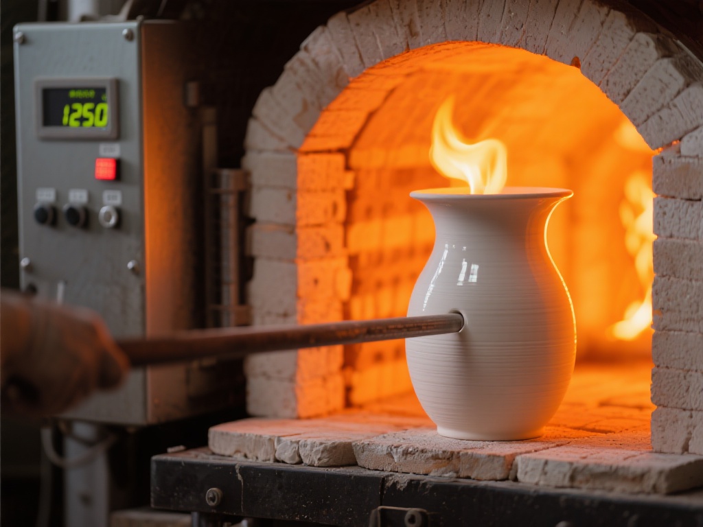 高温烧制过程：典型的烧制温度高达1250